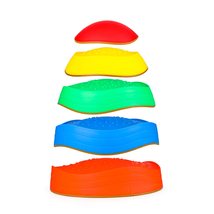 Factory Wholesale Children Balance Stepping Stone Kit Sensory Integration for Kids Balance Training