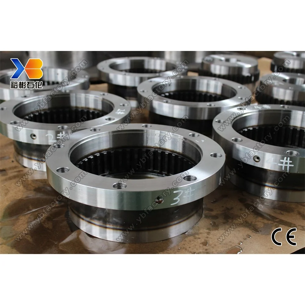 High Quality Custom Made Alloy Steel 41CrMo4 Machined QT Forged Industrial Ring Gear
