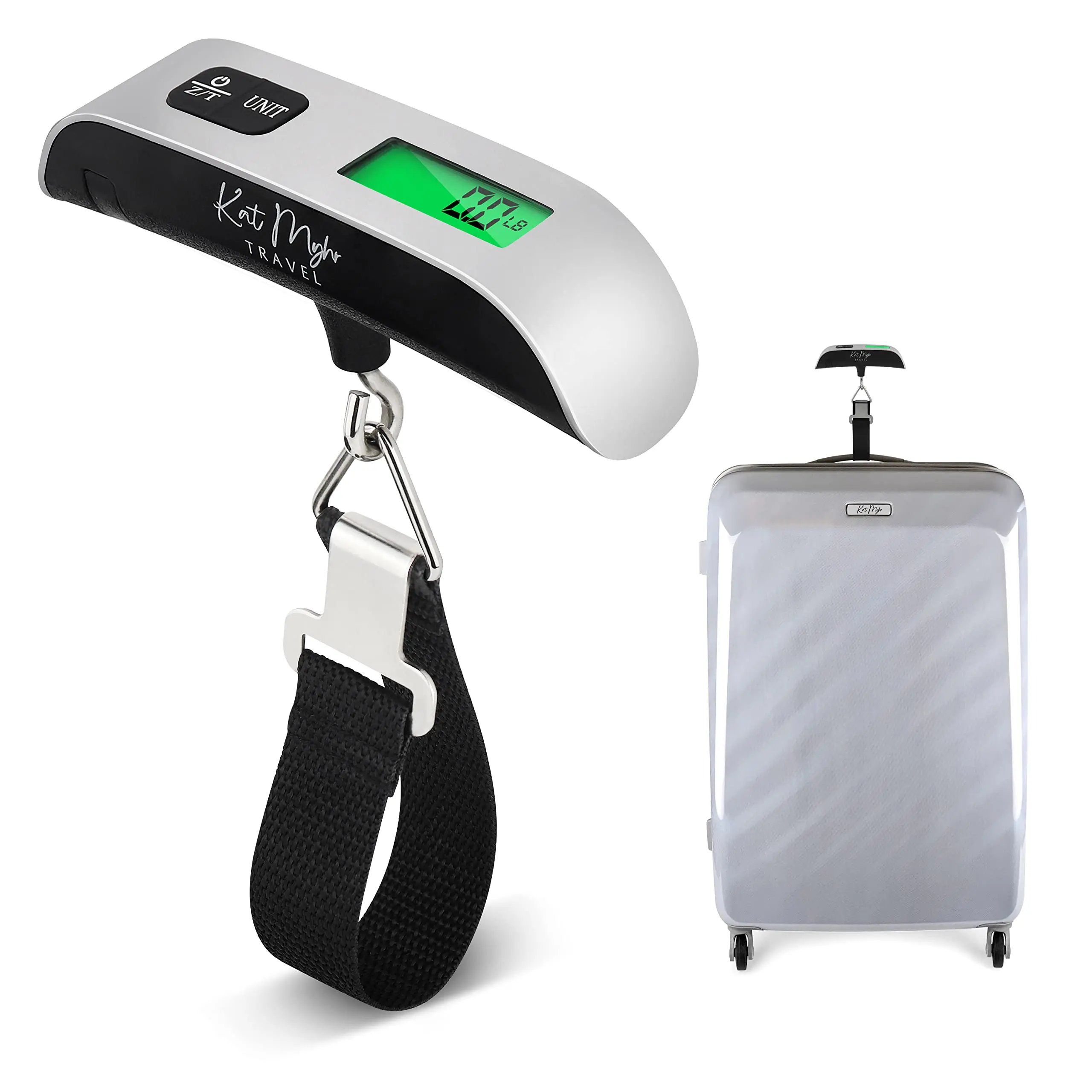 weight luggage digital hanging luggage electronic scale for airport logo weighing portable 50kg/110lB with tape measure