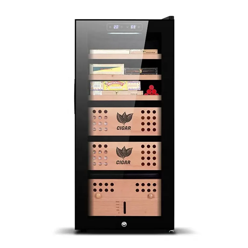50L-450L Humidity Temperature Control Compressor Thermoelectric Electronic Humidor Wine Cigar Cooler For Cigar