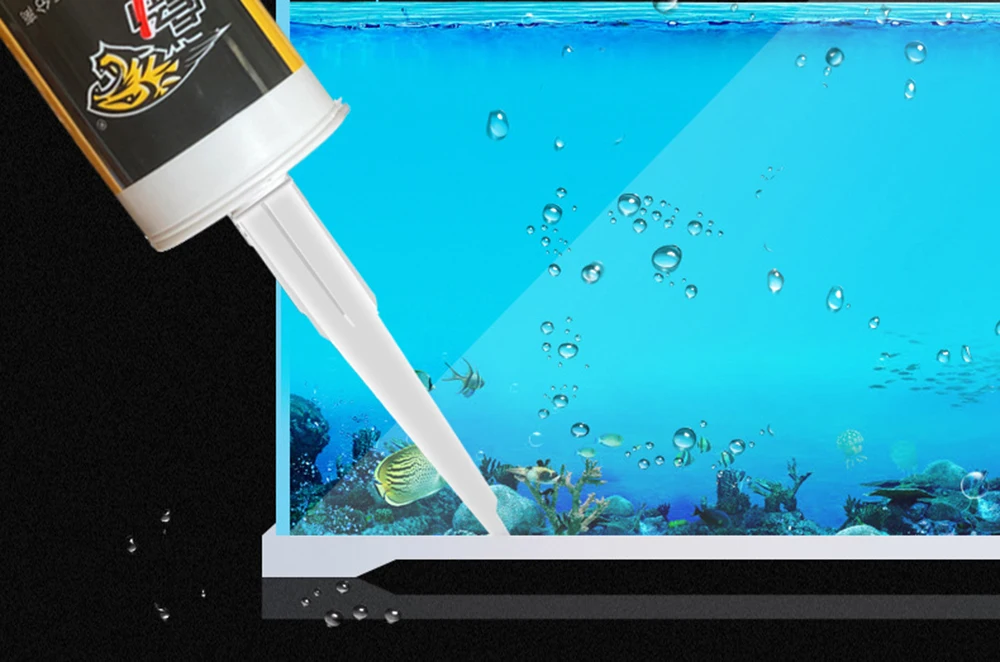 Glass Glue Aquarium Caulking Weather Resistant Transparent Silicone Sealant Adhesive