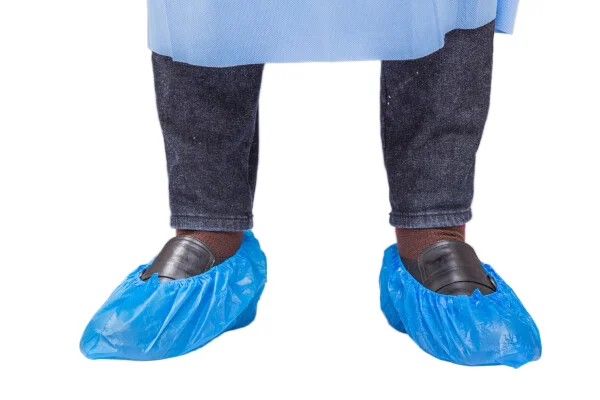 Chinese Manufacturer Medical Shoe Cover Use Non-Slip Shoe Cover Disposable Non-Woven Surgical PP CPE Shoe Cover