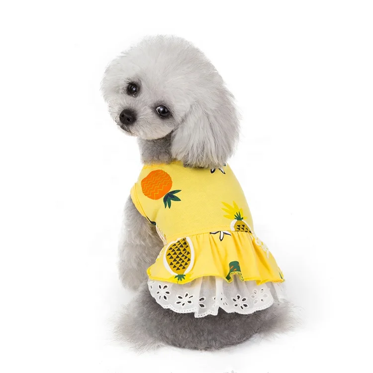 Hefei SY 2019 New Summer Pet Dresses Dogs lovable Skirts Dog clothes