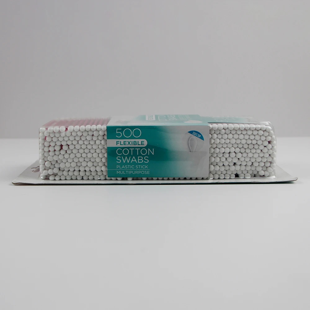 Disposable Q Tips Ear Cleaning Eco Friendly Paper Buds 500 Count Bamboo Sticks Suppliers Blister Packing Cotton Swabs