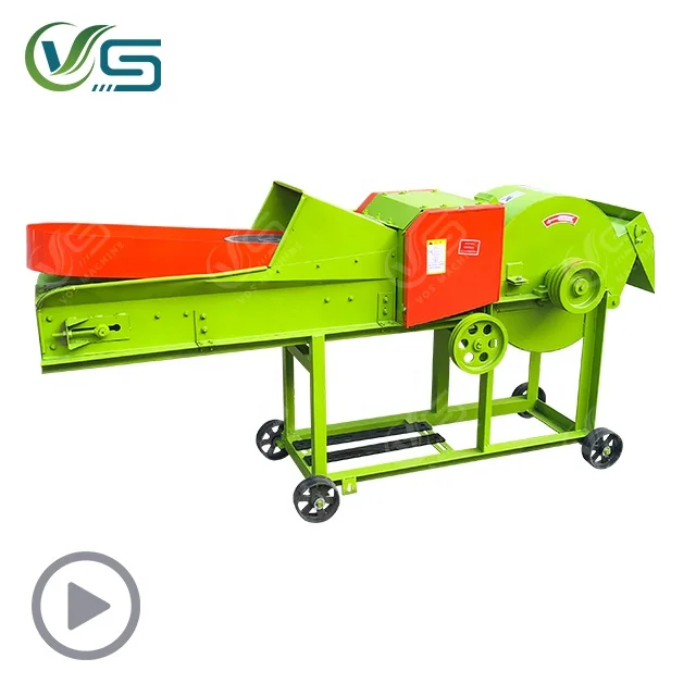 VOS feed processing hay and fresh straw cutting machine grass silage chopper small chaff cutter