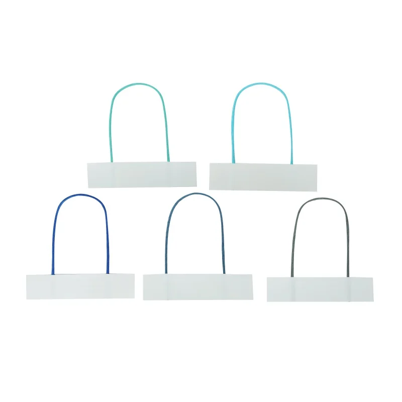 Environmentally friendly paper gift bag twisted wire handle recycling bag rope