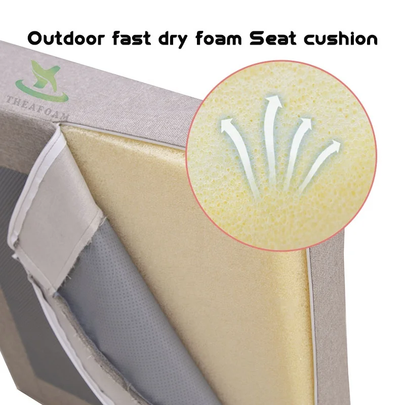 Outdoor Furniture Customized Outdoor Cushion Garden Design High Quality Open Cell Polyurethane Garden foam