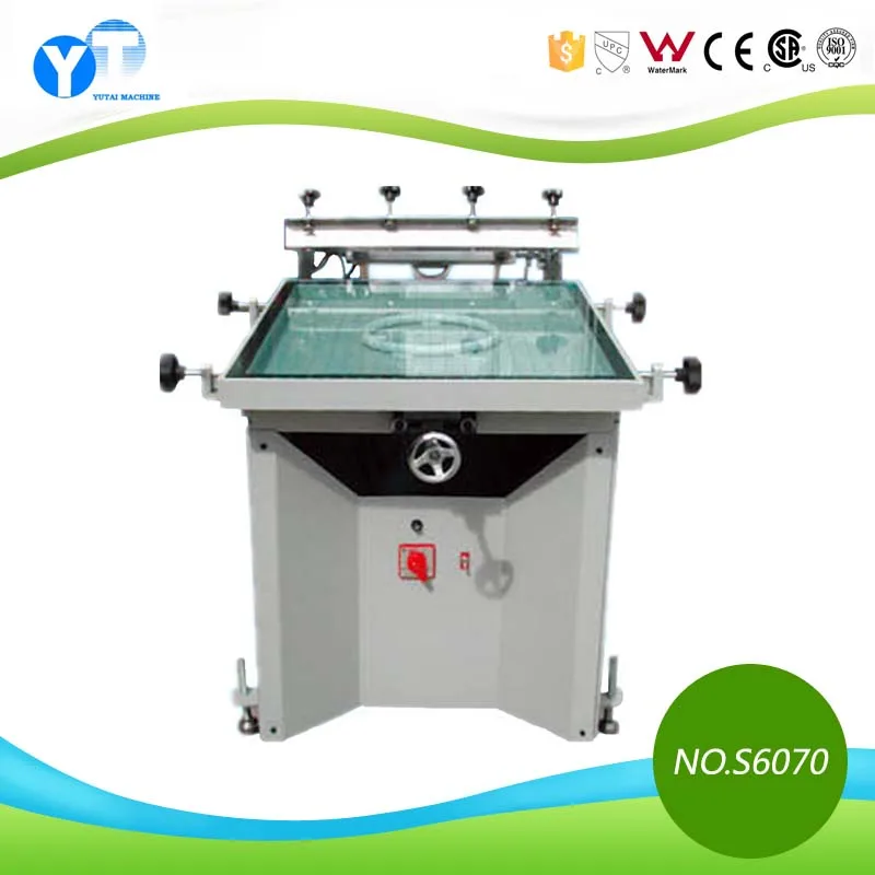 YT-S6070 China manual vacuum silk screen table multi colors screen printing machine for sale