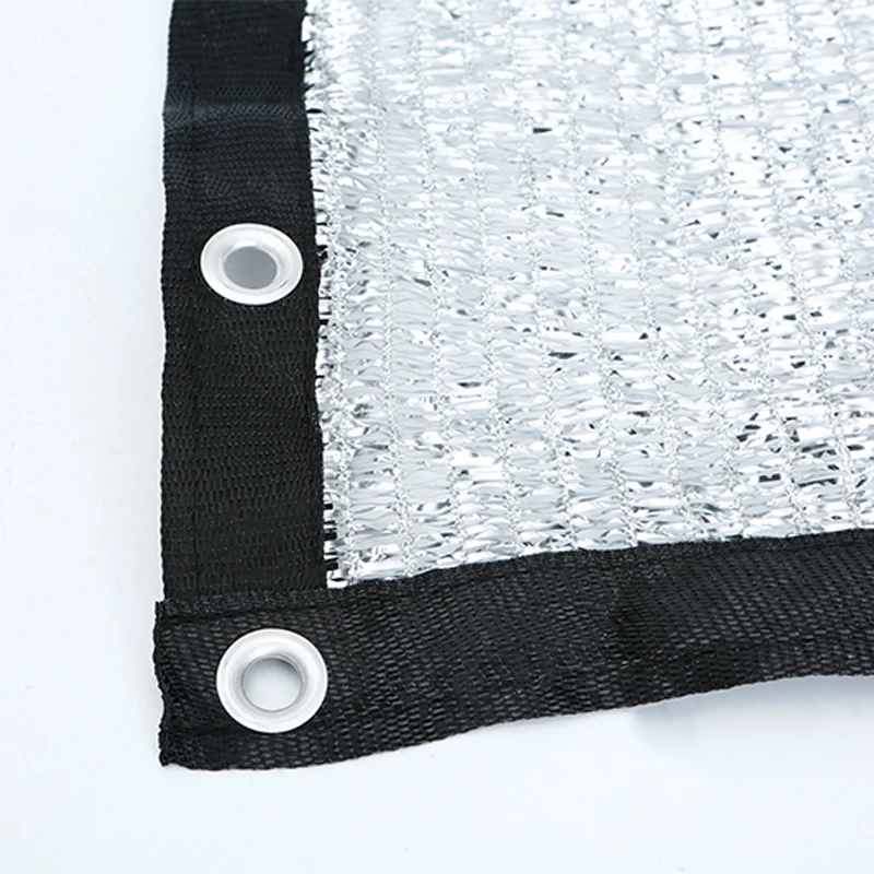 20 years manufacturer sun reflective  65% 80% -90%  aluminum silver sun shade fabric net  shade screen shade cloth