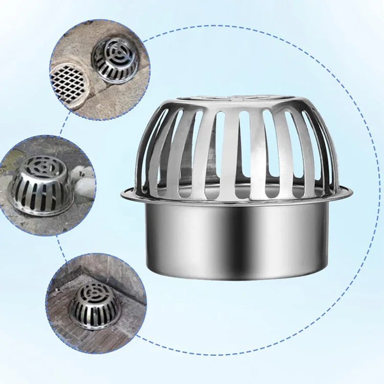 Jutye Gutters leaf protection for roof pipes High Quality pipe Stainless Steel Roof Drain