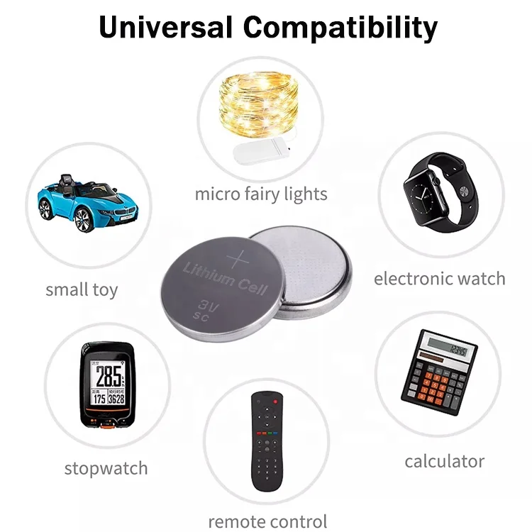 Wholesale Cr1220 Cr1225 Cr1620  Cr2016 Cr2032 Button Battery Operated Mini  Button Cell Batteries