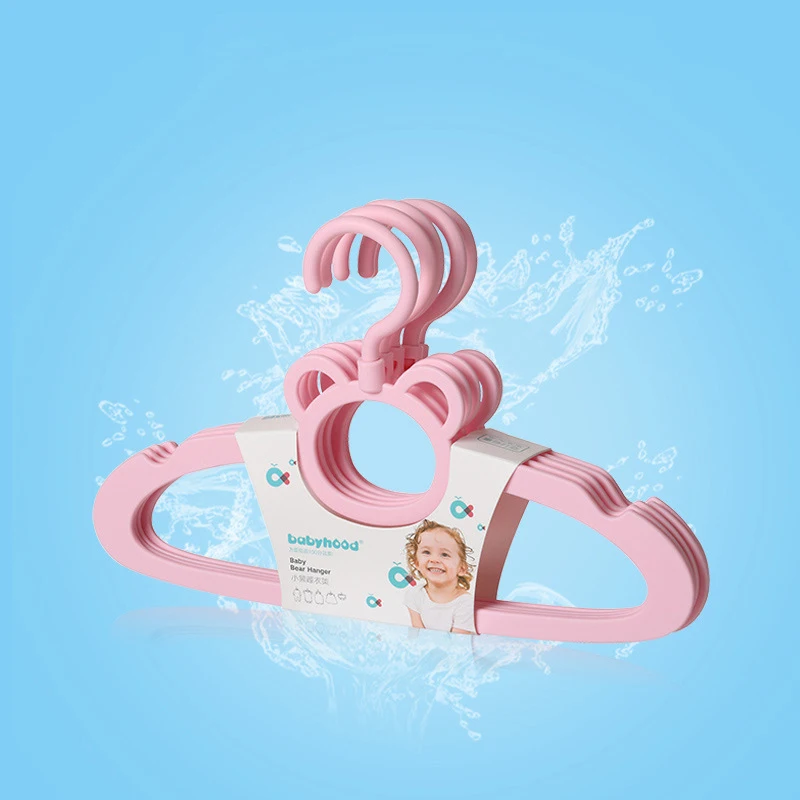 Cartoon Eco-friendly Other Baby Supplies New Plastic Bear Baby Clothes Hangers for Kids Children