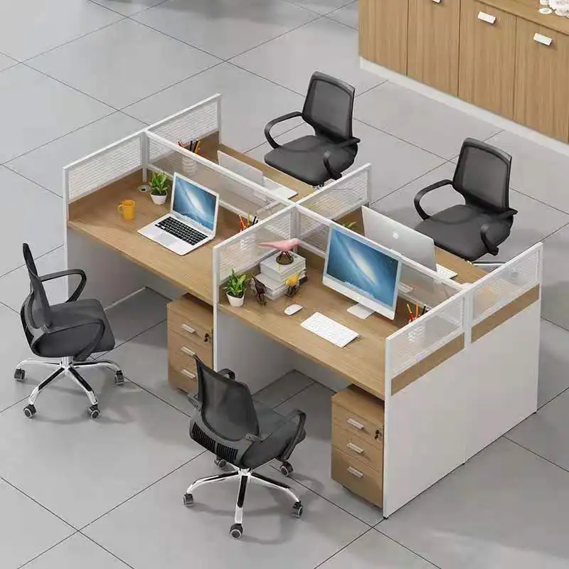 New design modern cheap luxury wood metal table and chairs commercial office furniture executive workstation desk