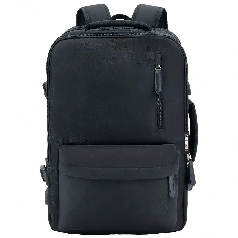 Manufacturer OEM Back Pack Custom Logo Designer Laptop Rucksack Travel Packsack Bag Black Backpack for Men