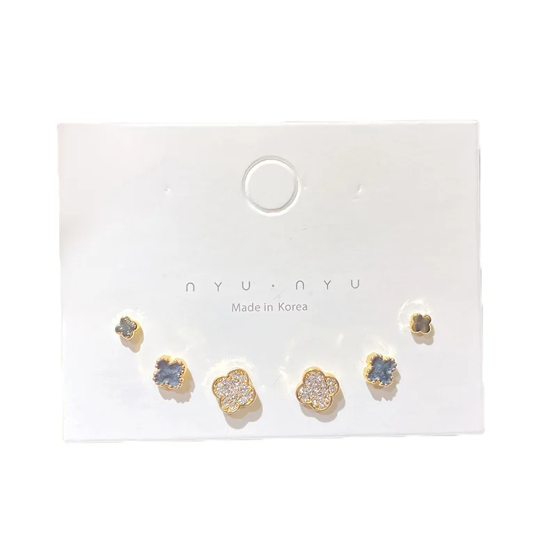 
Korean style 925 Material earrings girl pearl all-match simple and fashion earrings wholesale 