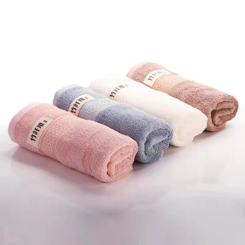 Stylish Soft Bamboo Cotton Towel Comfortable Customizable Logo Bamboo Cotton Towel