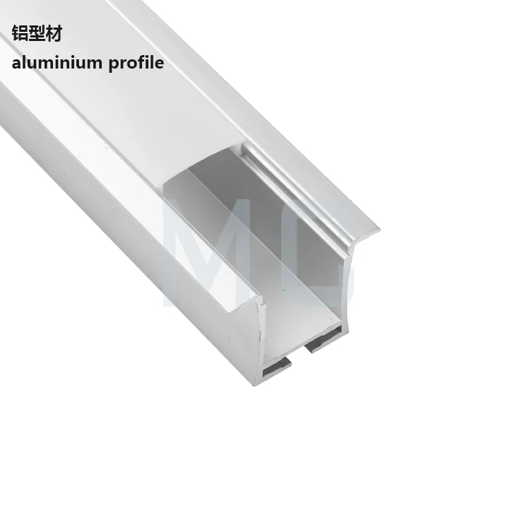 36*28mm U shaped aluminium corner angles for led casting curved aluminum extrusion with lips