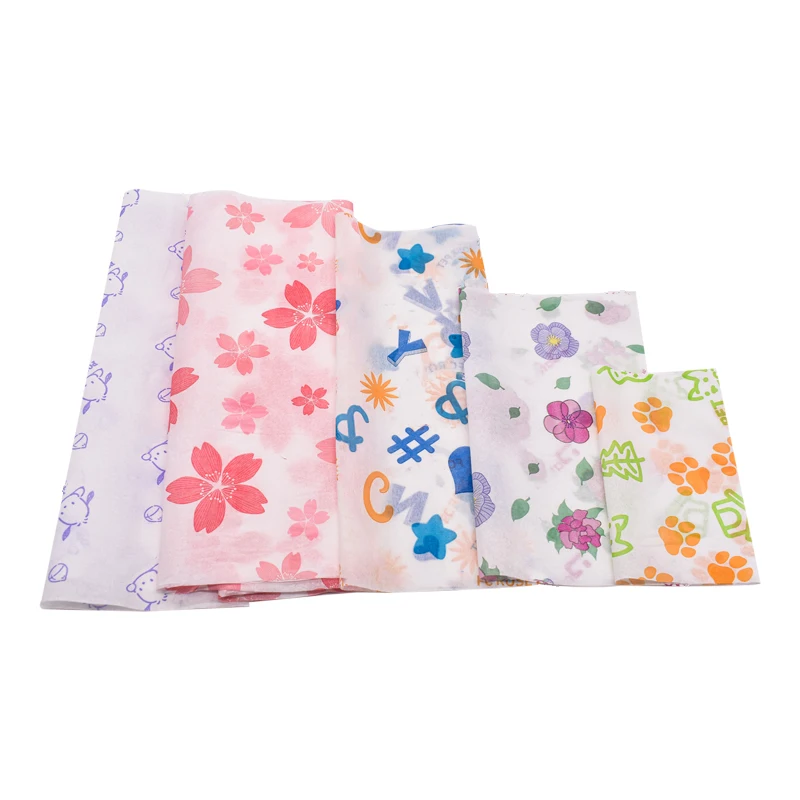 Biodegradable and Durable Printed Tissue Paper for Hand or Toilet Printed Interlining Paper For Diaper