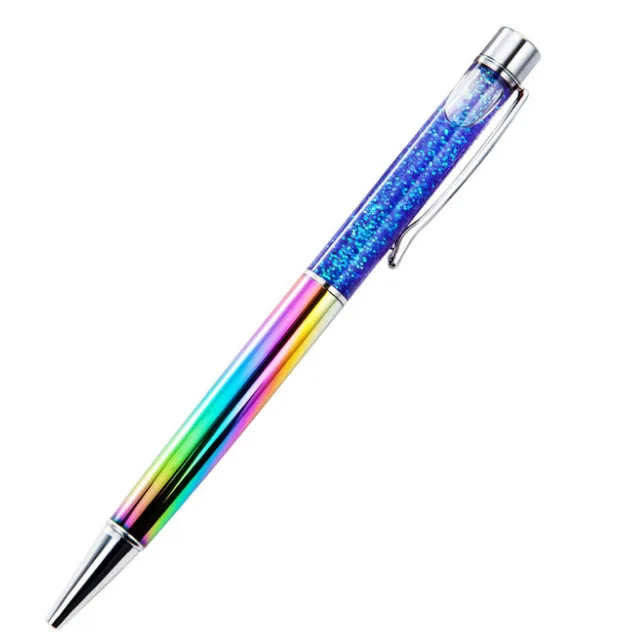 Colorful Metal Pen Refills Bling Floating Glitter Pens