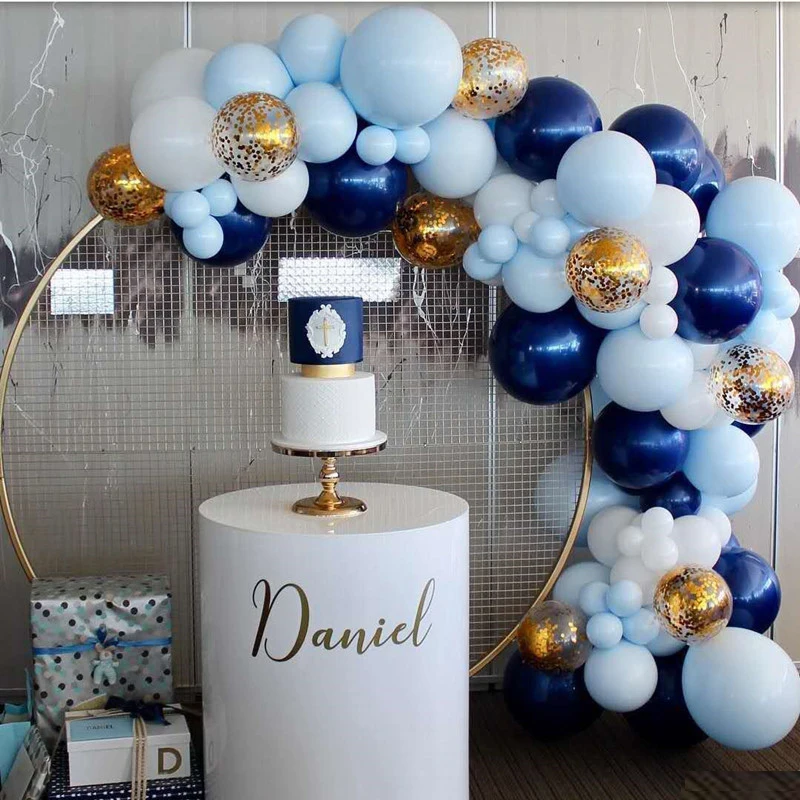 5 Ft White Gold Metal Round Balloon Arch Stand Circle Mesh Arch Stand for Wedding  Birthday Party Baby Shower Decorations