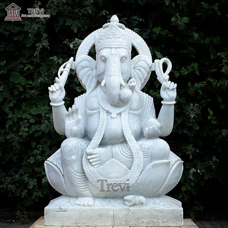 Religious Stone Granite Marble Hindu God Lord Ganesha Statue for Sale