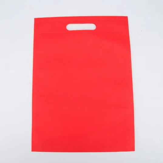 Custom Logo Wholesale Non Woven Flat Pocket Gift Tote Bag Non Woven Shopping Grocery Bag with Handle