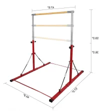 Extendable Folding  Kids Junior  Training Gymnastic horizontal bar