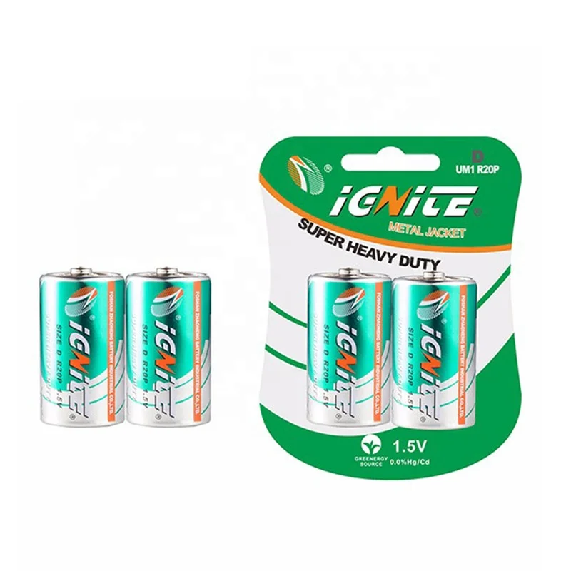 Dry Battery Cell Manufacture 1.5V D Size Dry Cell Battery For Torch Light