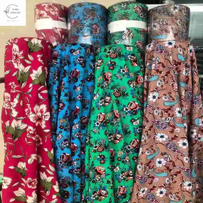 Горячая Распродажа хорошее качество смешанный 100% искусственный шелк жаккардовая ткань с принтом запас ткани в Китае