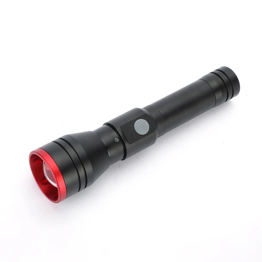 Wholesale 18650 Li-ion battery telescopic zoom power bank LED aluminium flashlight for camping