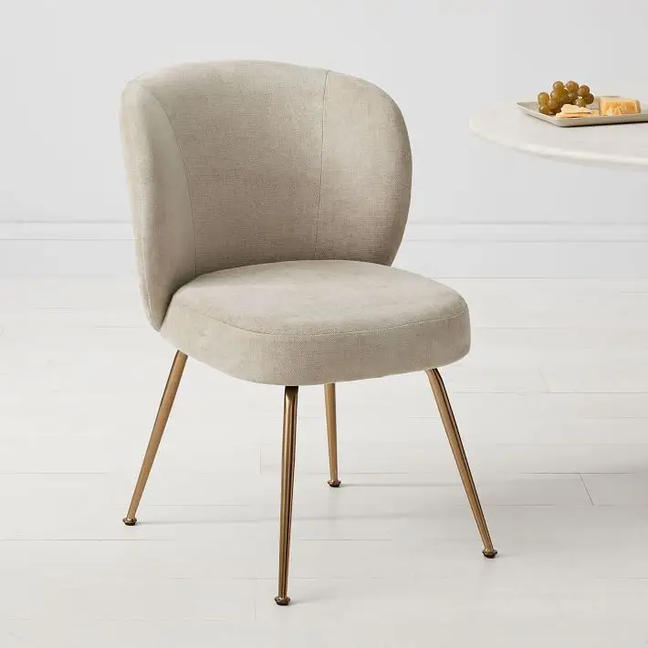 Wholesale Italian Modern Design Dining Room Furniture Colorful Velvet Luxury Dining Chairs