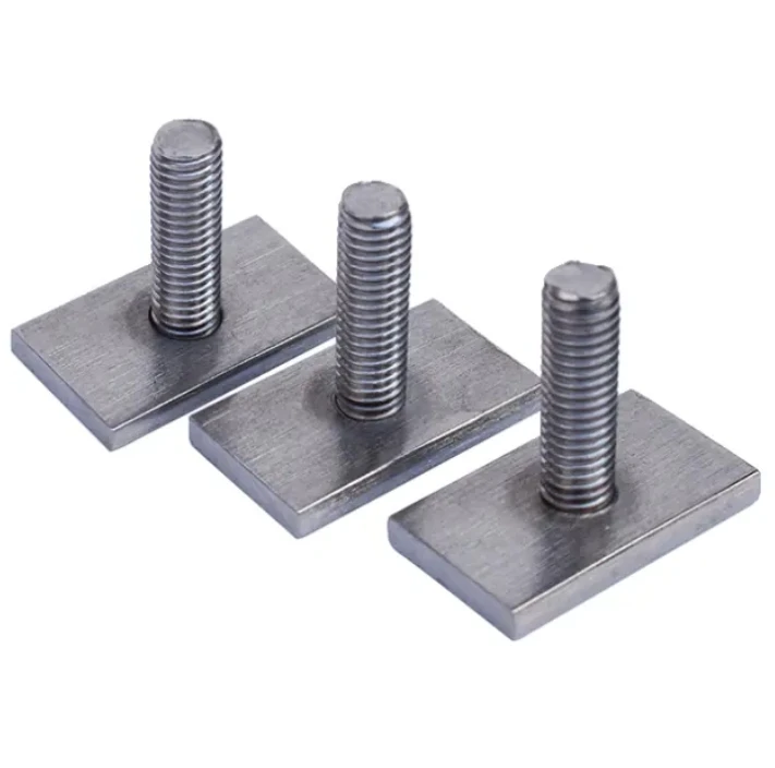 M4 M6 M8 M10 M12 Custom Stainless Steel 304 Flat Head T-bolt Rectangular T Head Bolt