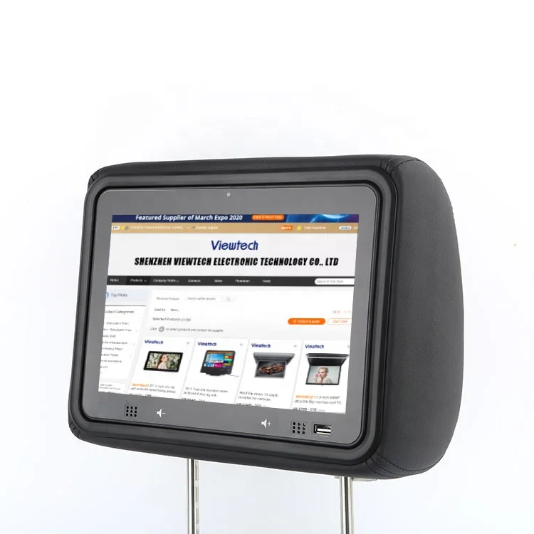 10.1inch android taxi display video advertising monitor taxi headrest advertising taxi lcd advertising screen