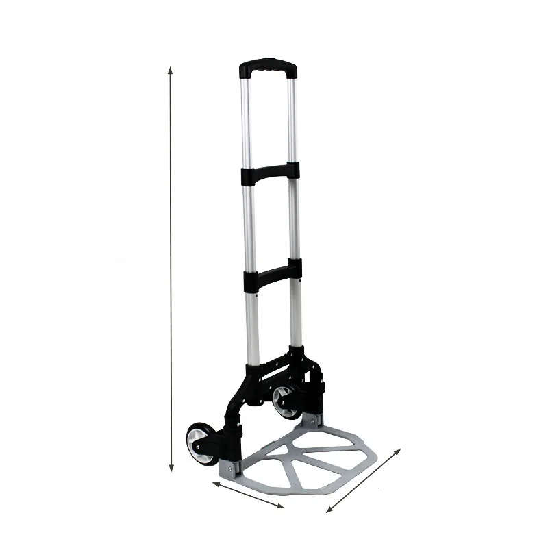 High quality folding luggage hand cart platform trolley 2 in 1 hand truck for travel