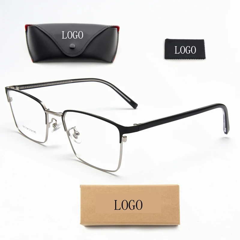 Retro non-magnetic metal adult computer gaming anti blue light glass for men and women