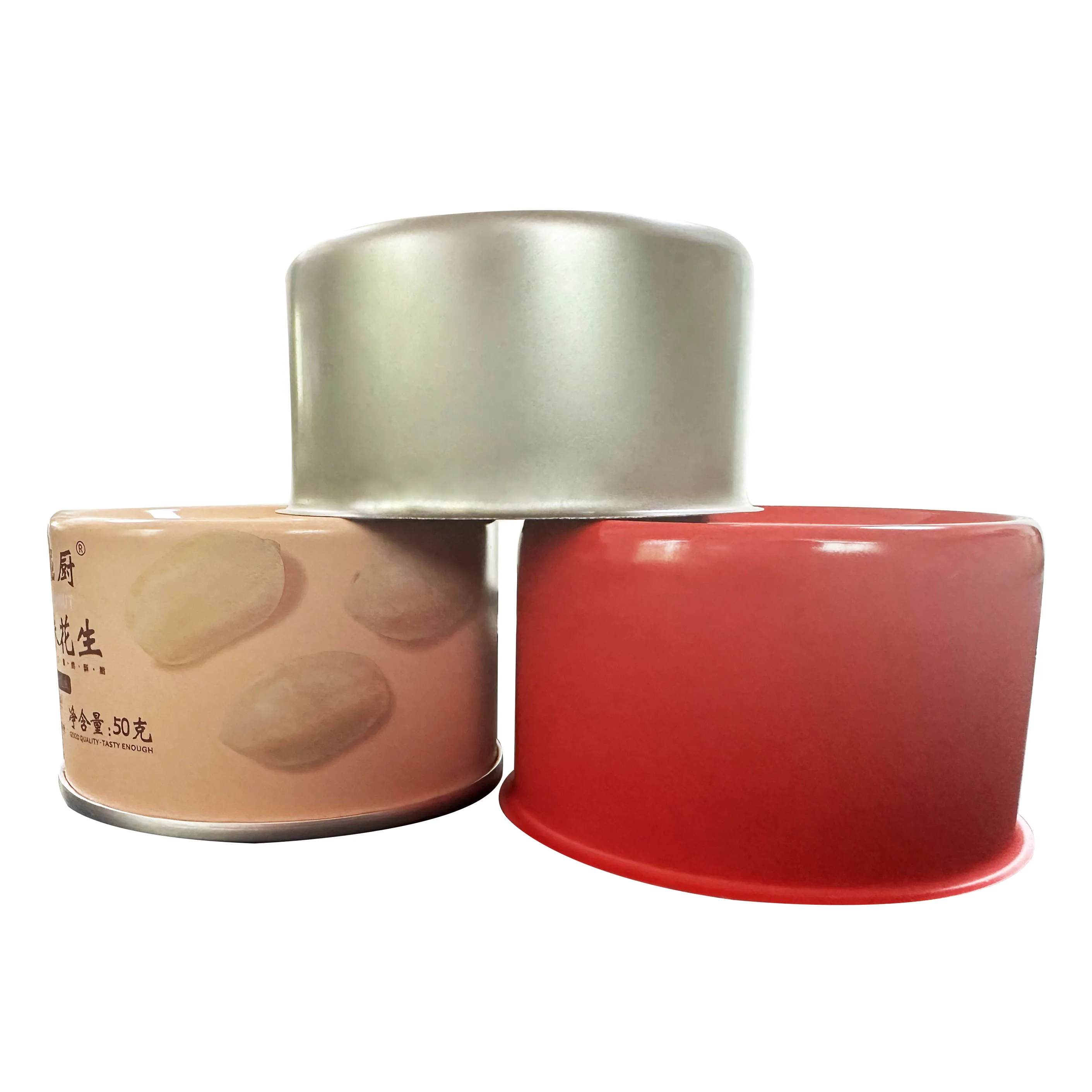 Empty tuna can packaging 80ml 150ml 200ml food grade metal tuna tin can for canned food