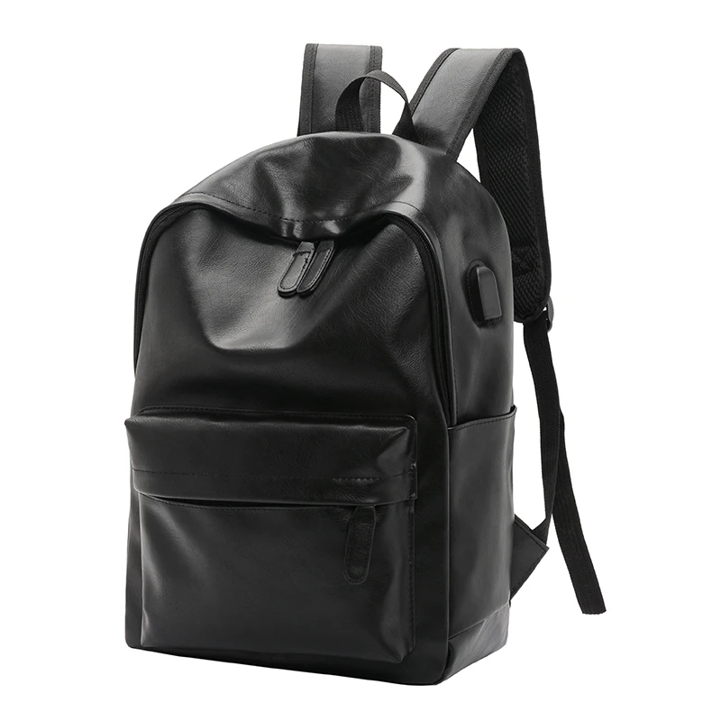 Заводская цена популярный вместительный рюкзак из искусственной кожи для мужчин и женщин модный дорожный с USB-зарядкой