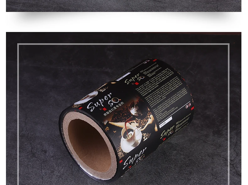 
Customized of CPP Aluminized Composite Film Coffee Powder Tea Food Packaging Laminating Plastic Biodegradable Roll Film 
