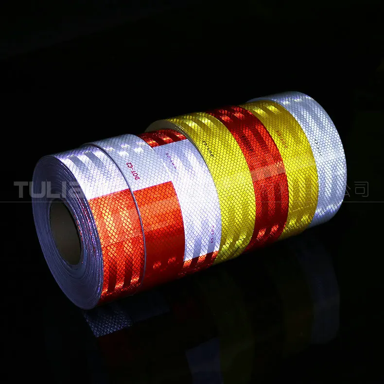 China manufacturer sale custom color road sign PET super reflective warning adhesive
