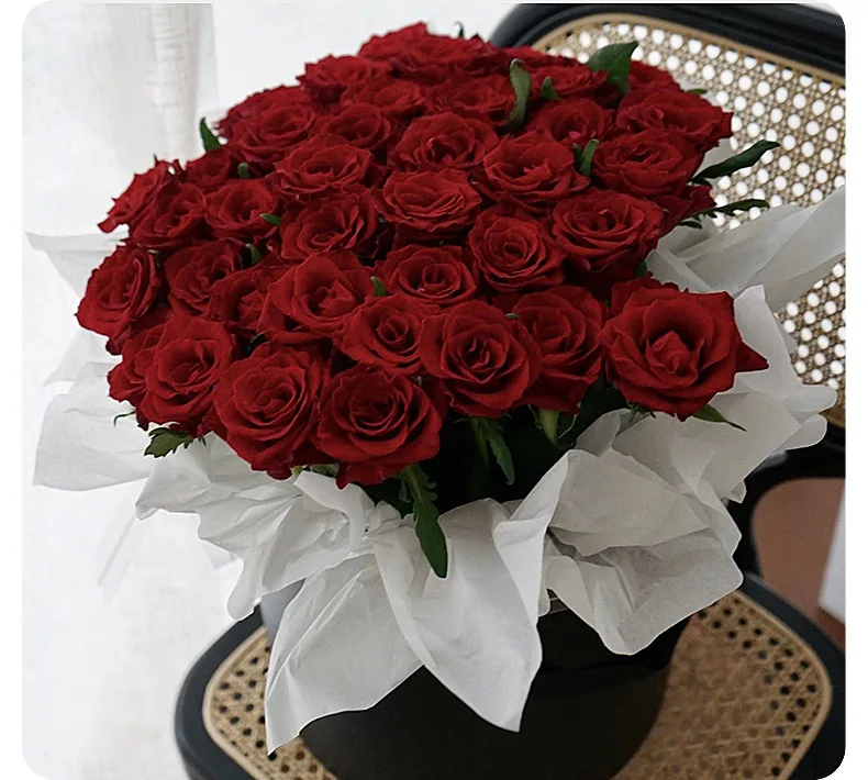 Wholesale waterproof flower wrapping paper luxury korean paper for flower color custom wrapping package tissue paper