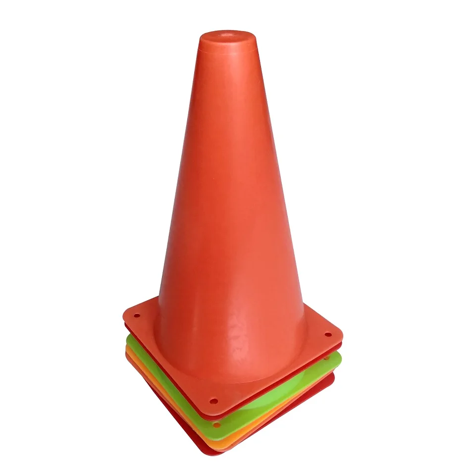 green red yellow colors plastic small size soccer sport cone (1600074464876)