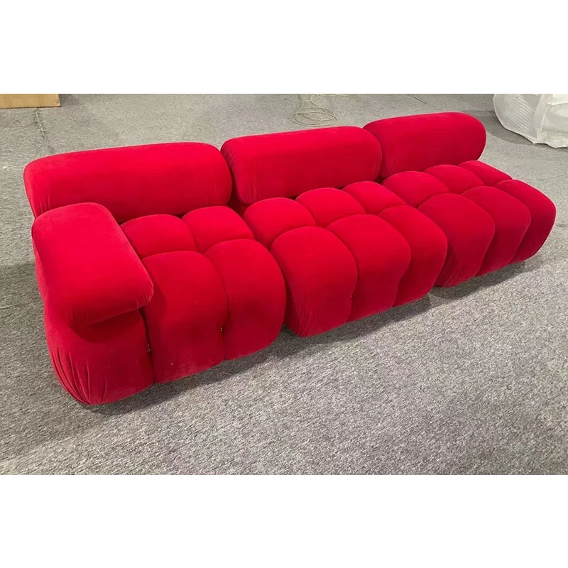BJ-29S modern design freely combined modular corner sofa with ottomans tufted living room sofa couch