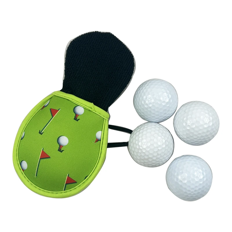 Portable Pocket Golf Ball Washer Golf Ball Cleaner Pouch