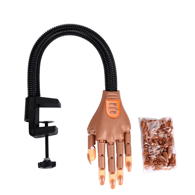Foreign trade hot sale movable joint nail practice prosthetic hand bendable hand model