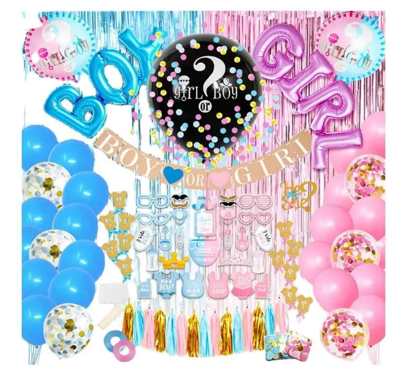 Baby Shower Themed party Gender Reveal Party Set Event Balloon Decoration Sets Baby Shower Birthday Party Balloon Supplies