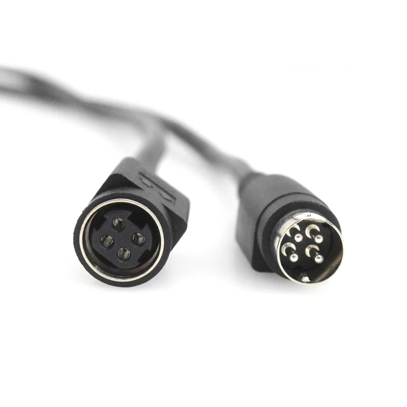 16AWG 4 Pin Din Female To Male Injection Molded DIN 4P Cord Printer Power Cable