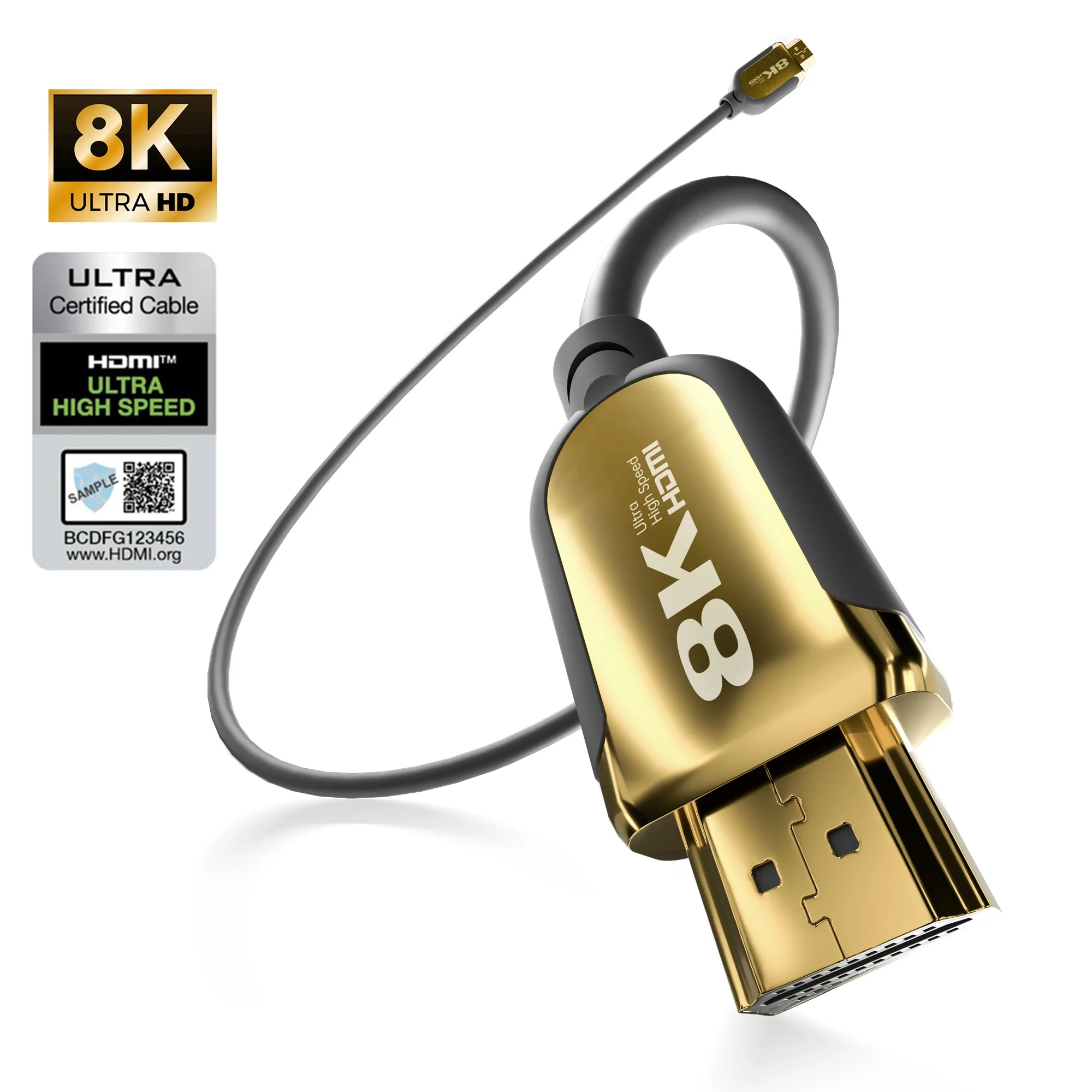 UL UHD HD AWM 20276 HDMI Kabel 8K 4K 2.1 HDCP 2.2 3D Data Cord 7680P Ethernet 8K  21 HDMI Cable