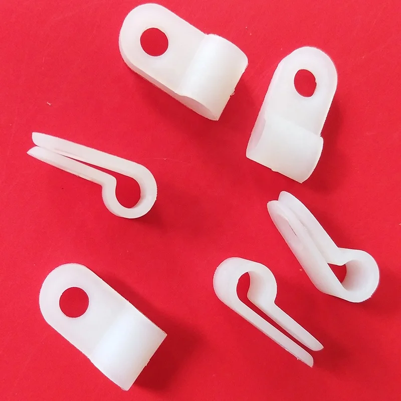 Nylon material with screw R type wire clips