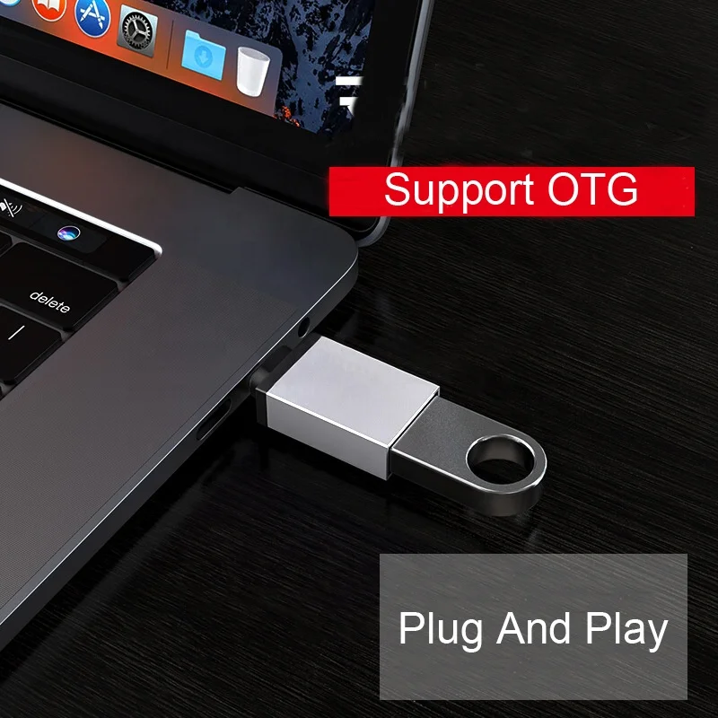 wholesale usb 3.1 type c male to USB 3.0 A female OTG adapter converter for phone