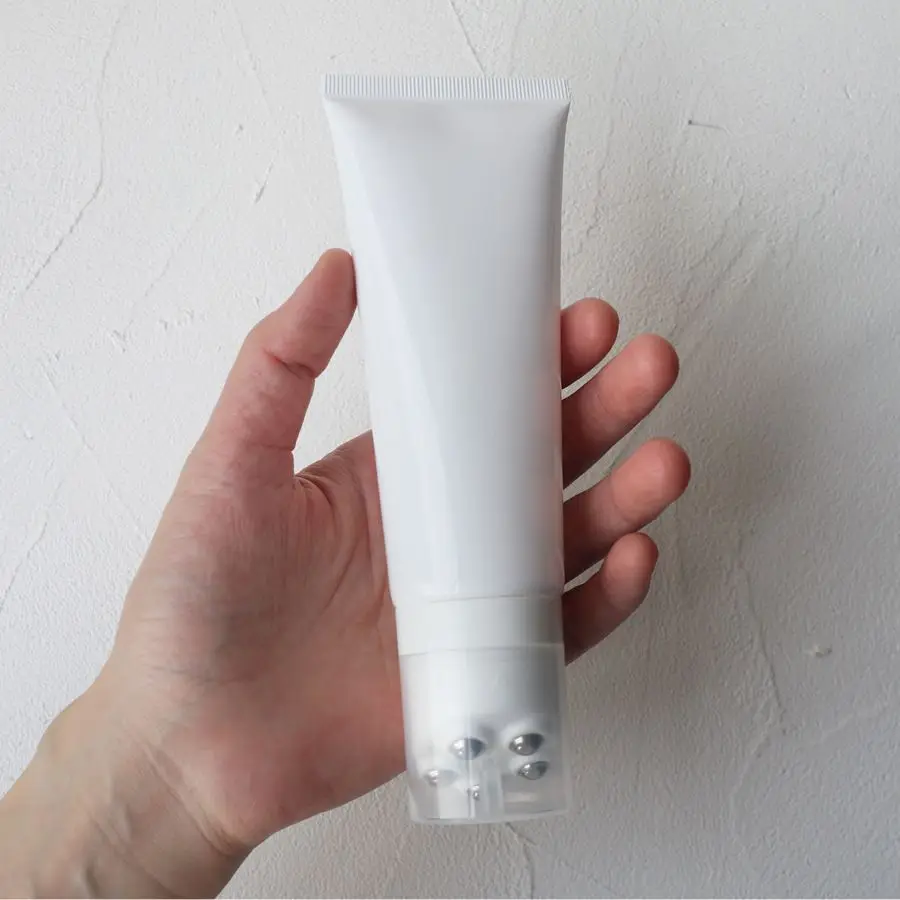 Massage Cream Body Lotion Roller Ball Plastic Squeeze Tube PE 100g 100ml Empty White Black Cosmetic Packaging Screen Printing